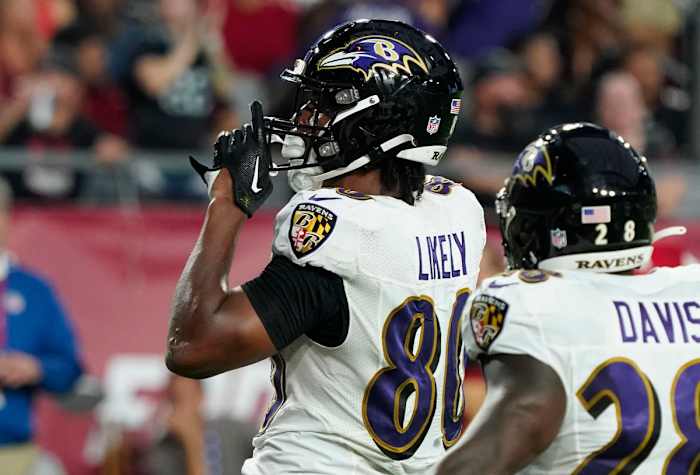Baltimore Ravens TE Isaiah Likely